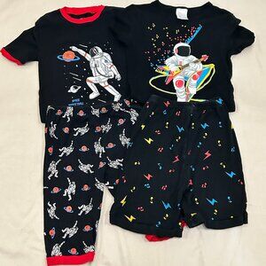Bundle: 4-Piece Summer Astronaut PJs - Boys Size 12 (fits a size 10)